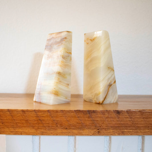 Marble Books Ends